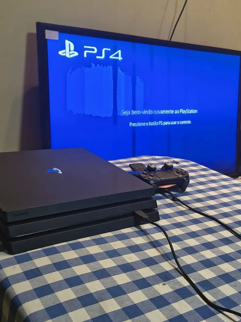 Ps4 pro + 4 controles + 7 jogos - Foto 4