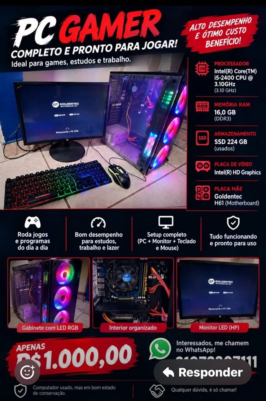 Pc gamer barato