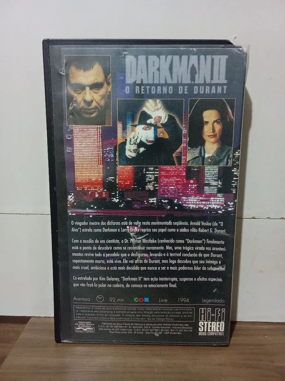 Vhs filme Darkman II O retorno de Durant (legendado) - Foto 2