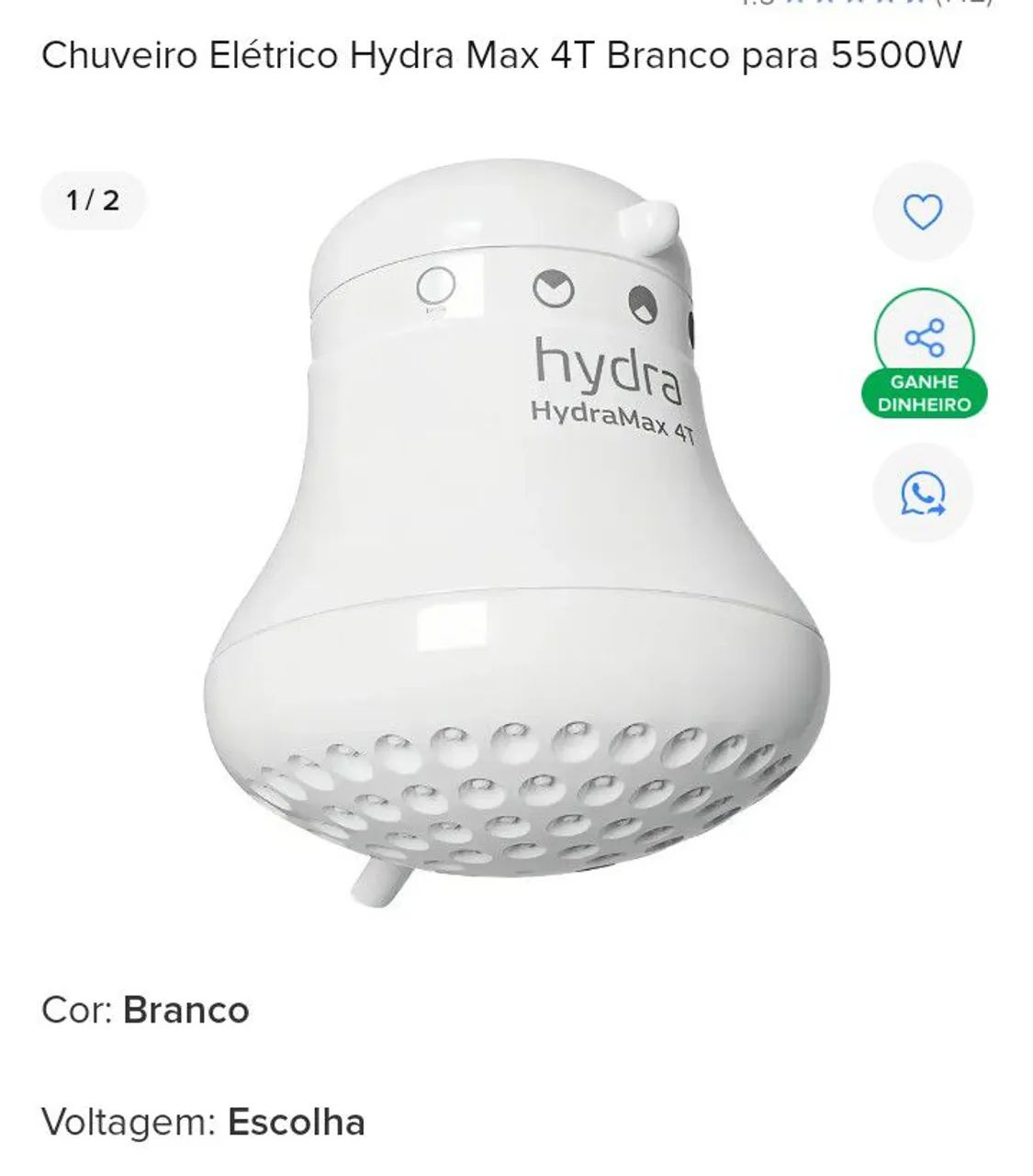 Chuveiro Hydra Hydra Max 220vols
