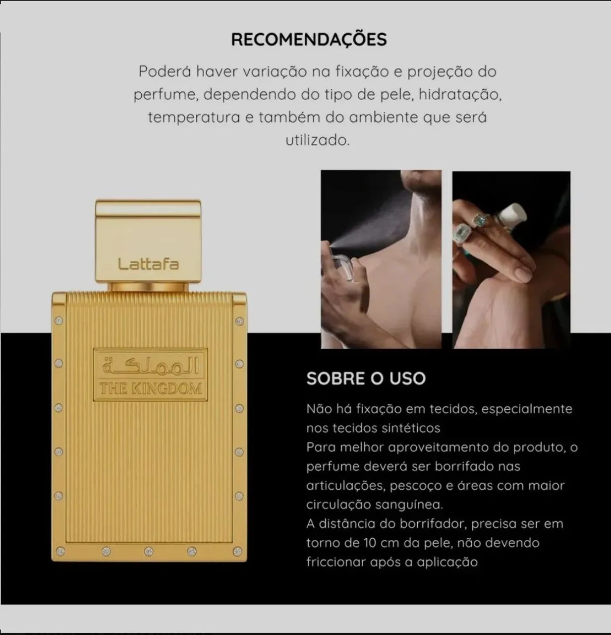 Perfume The Kingdom de Lattafa (original) - Foto 3