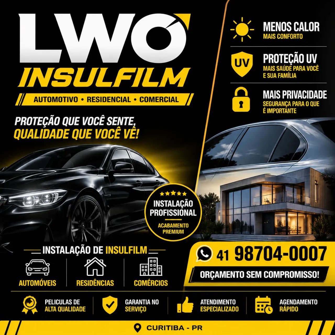 Insulfilm, Peliculagem