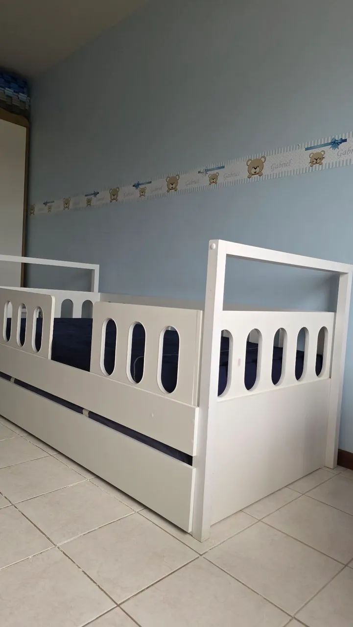 Cama montesoriana solteiro casinha - Foto 6