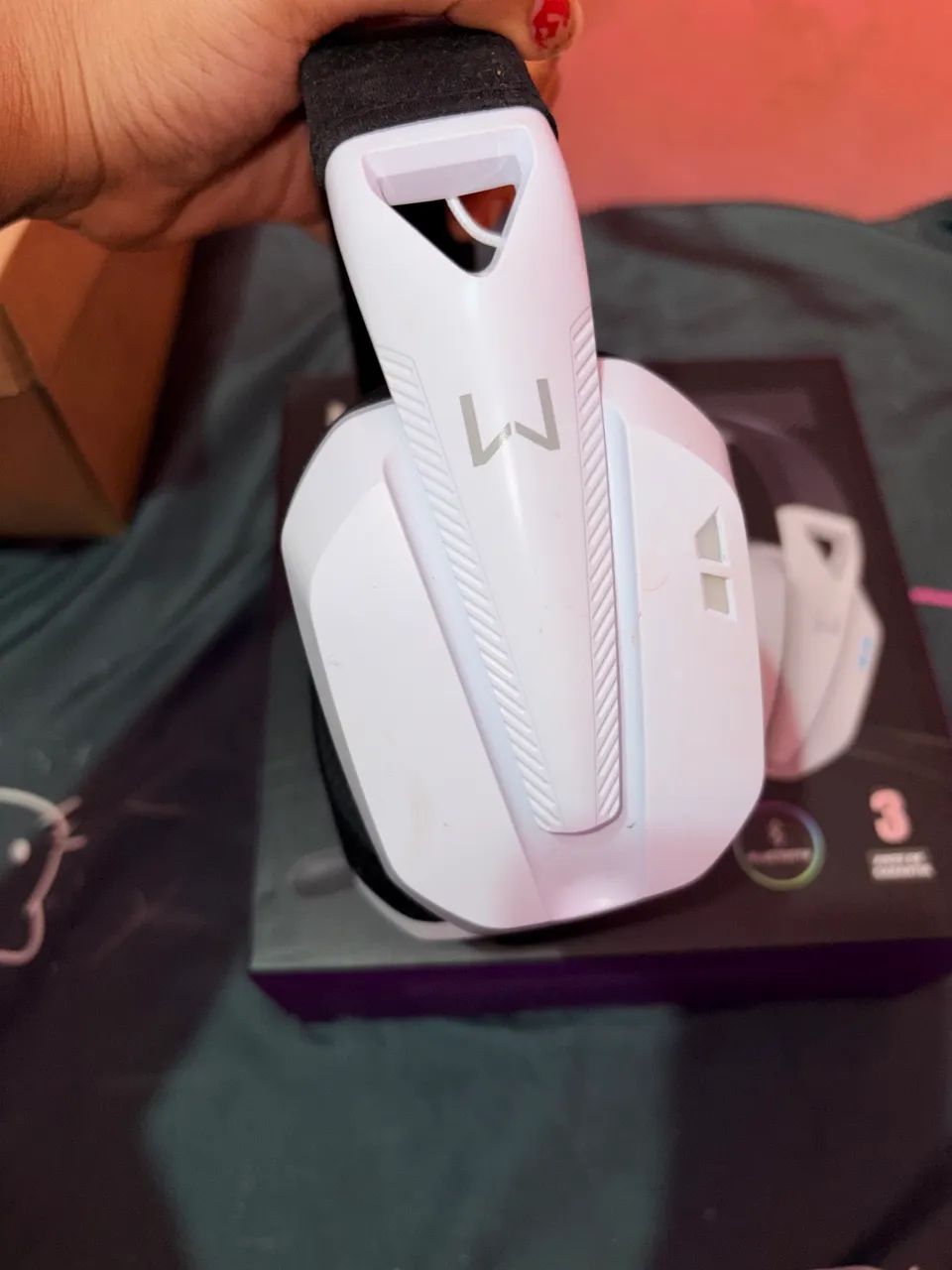 Headset Gamer Warrior Baldor Wireless Bluetooth - Branco - Foto 5