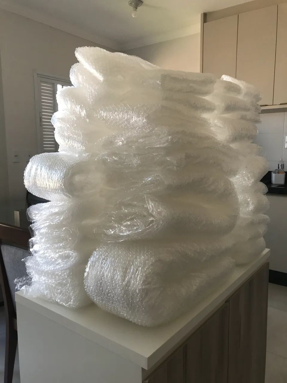 Plástico Bolha Transparente - 4mm (Mais Espesso para Proteção)