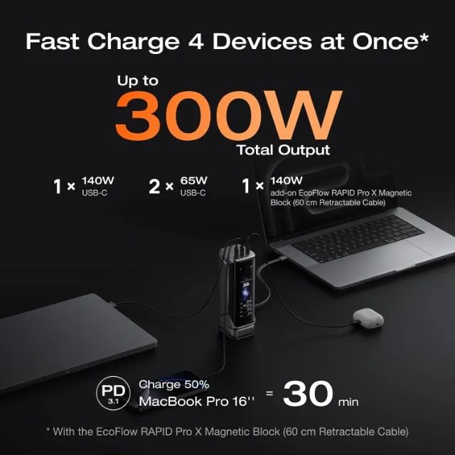 Power Bank EcoFlow Rapix Pro X - Acessórios de Celular - Parque