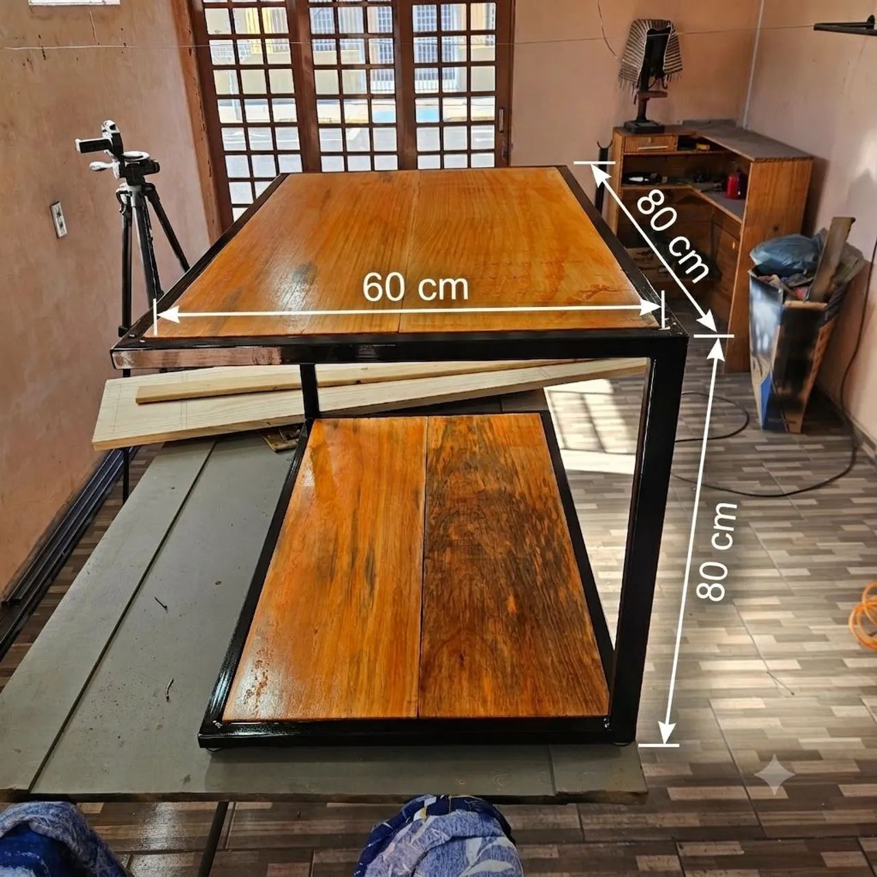 Mesa De Centro Estilo Industrial  - Foto 4