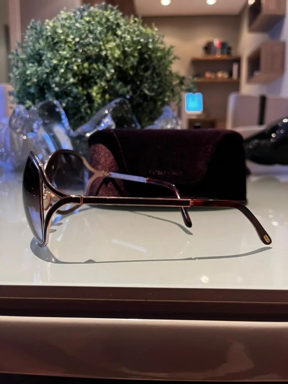 Óculos Tom Ford RITA TF225 original + estojo (lente degradê) - Foto 3