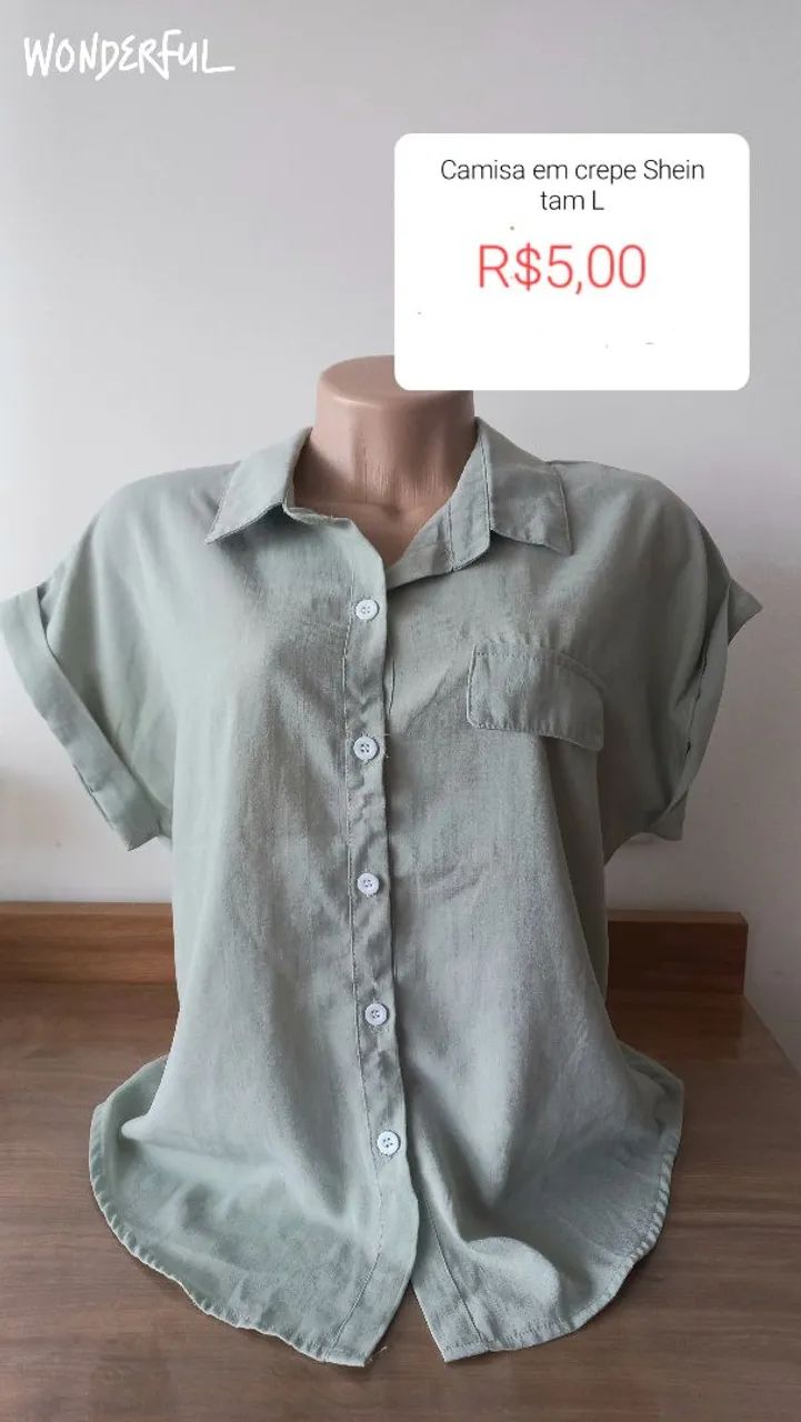 Blusas femininas M e G  R$5,00 - Foto 2