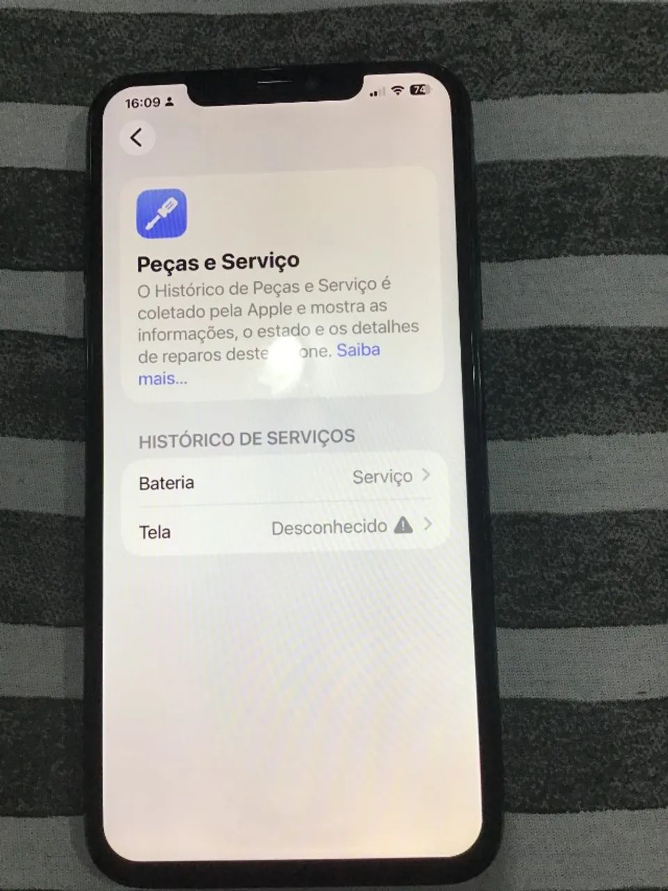 IPHONE 11 PRO MAX 256 GB  SAUDE DA BATERIA 74%  R$ 1.200,00 SOMENTE RETIRADA.  CONTATO 62- - Foto 6