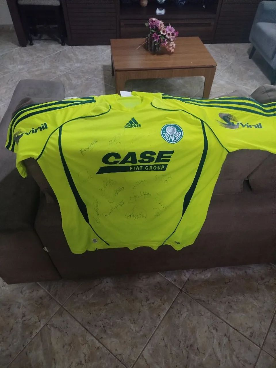 Camisa autografada  do Palmeiras 2008 - Foto 2