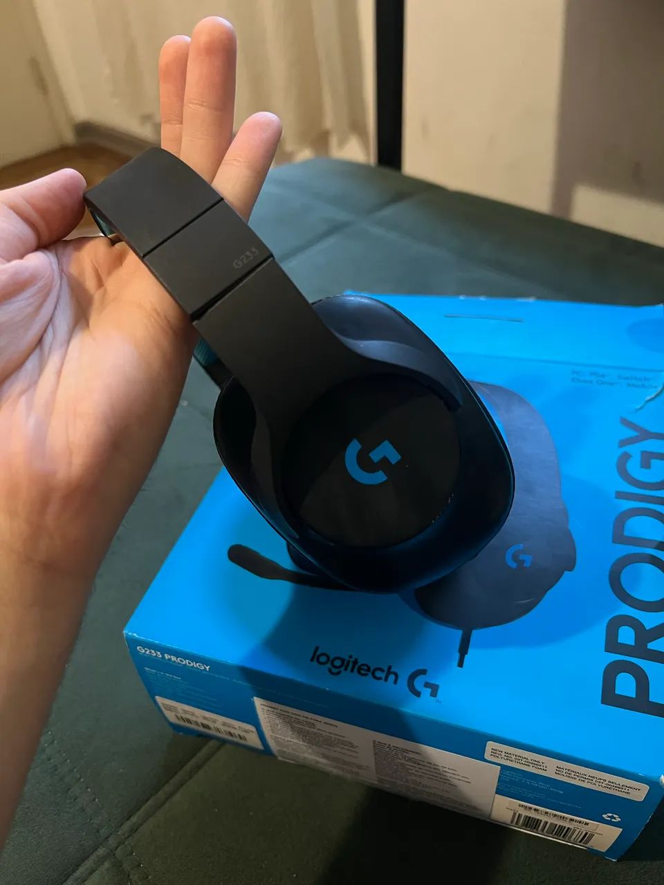 Fone gamer Logitech G233 com microfone  - Foto 4