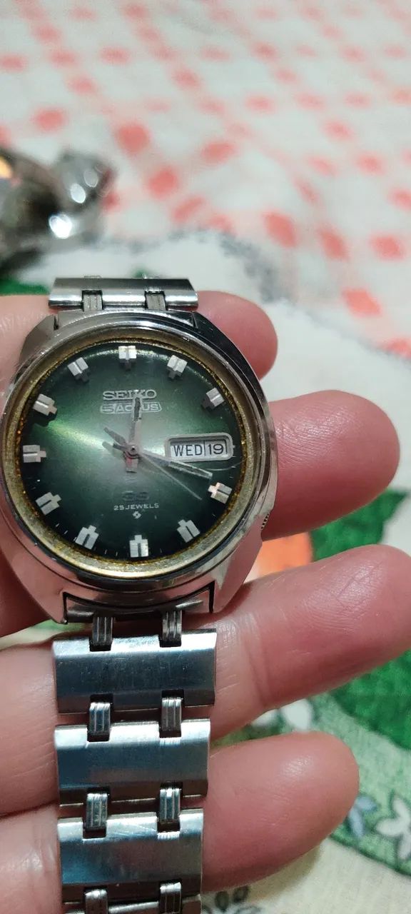 Seiko 5 Actus funcionando normalmente todo em aço inox automático original  - Foto 5