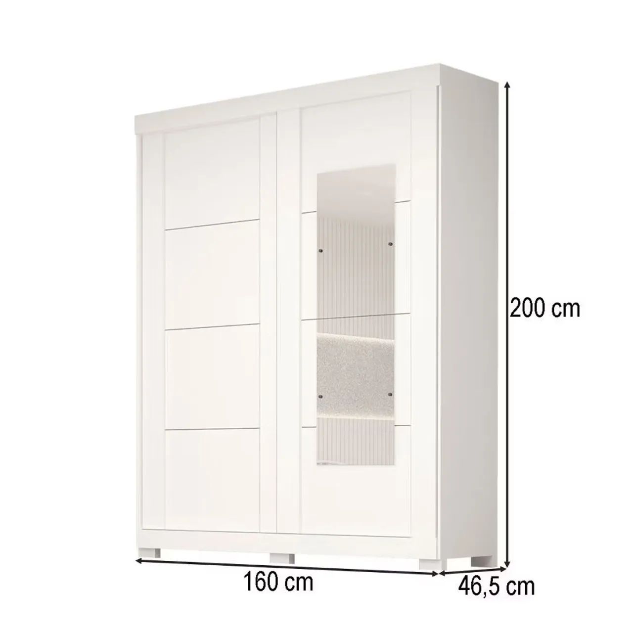 Guarda roupa helena 100% MDF _ 2 portas  - Foto 5