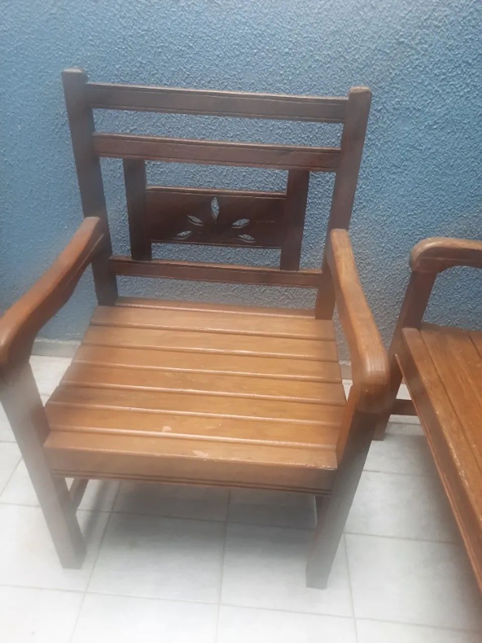 Kit com 1 Banco, 2 poltronas e uma mesa para Jardim - Foto 4