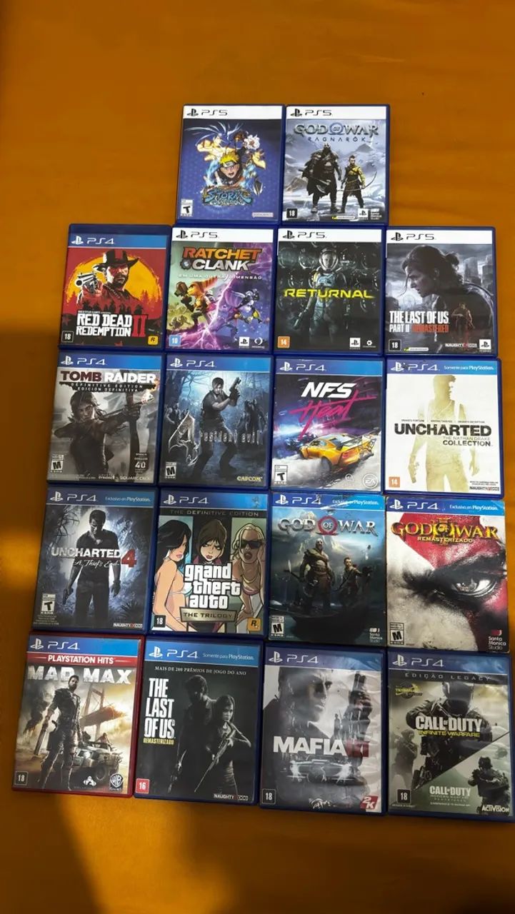 Jogos de Ps4 e Ps5