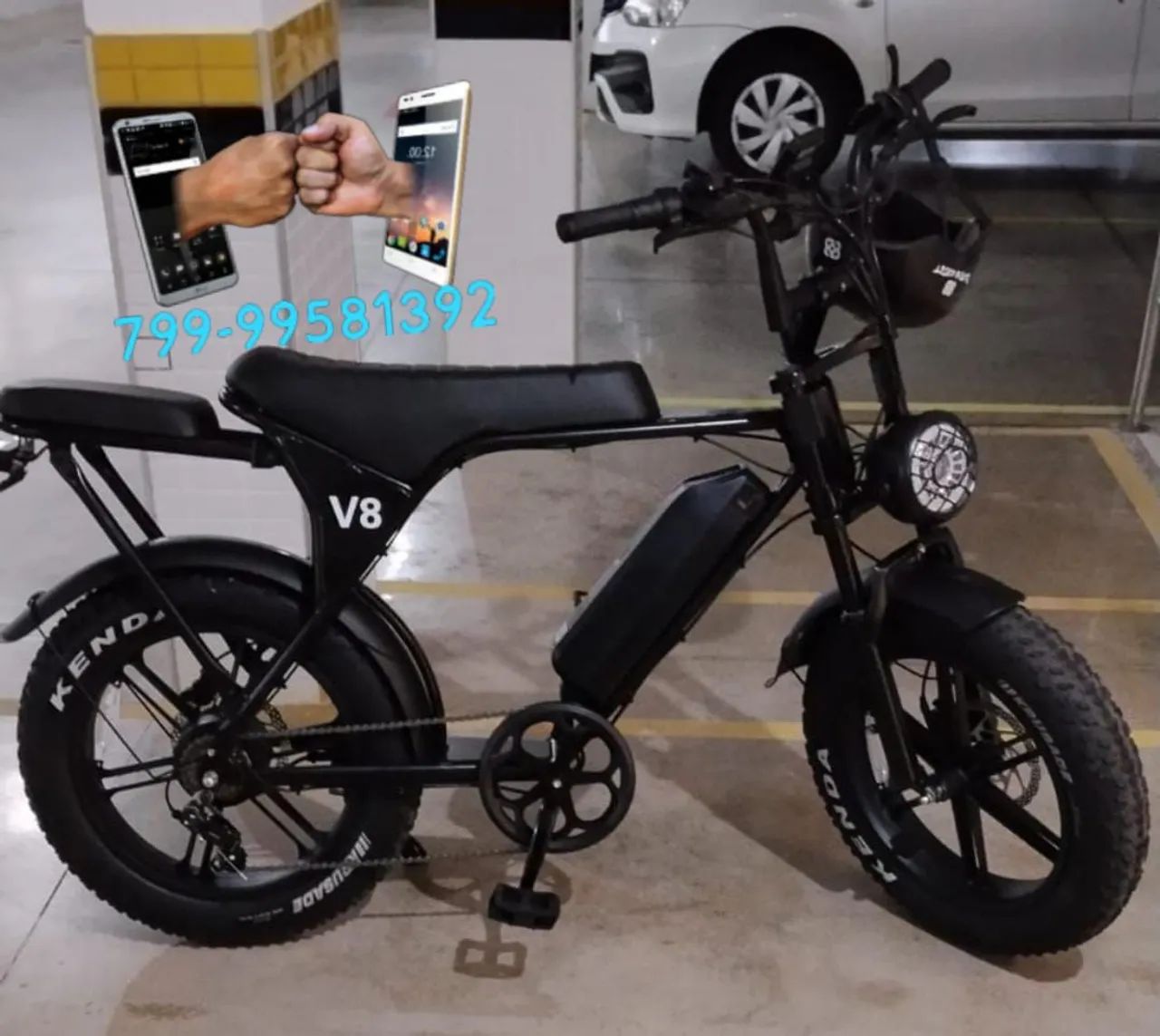 Bicicleta elétrica 0 Km C/capacete de brinde