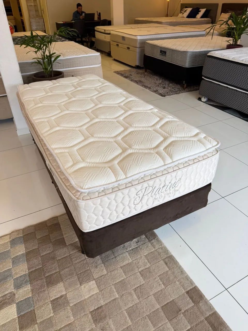 Cama box Solteiro com colchão SOLTEIRO - Entrego  - Foto 3
