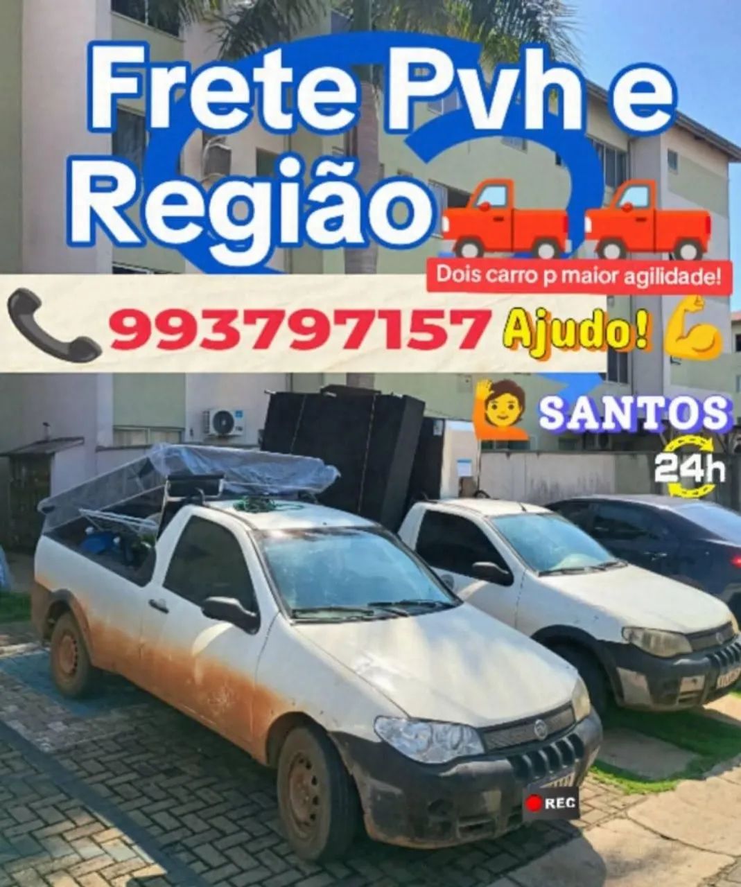 FRETE pvh e região ajudo