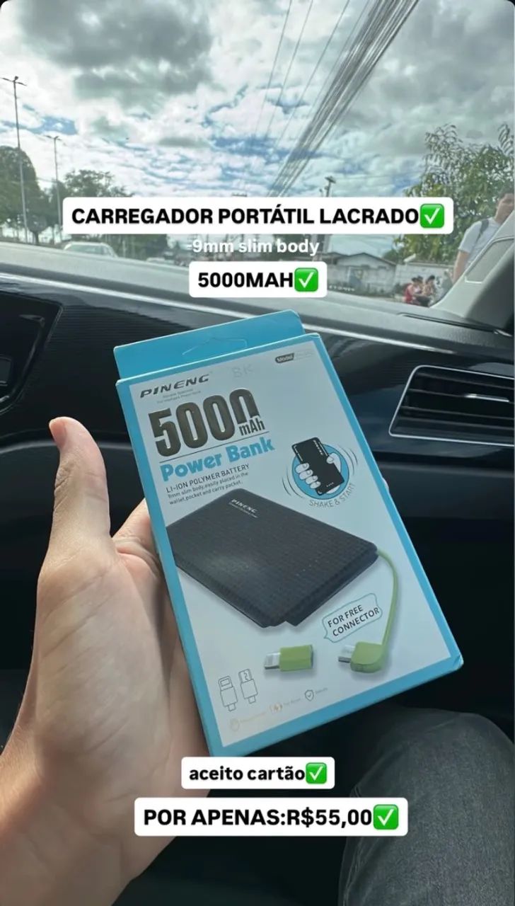 carregador portátil 