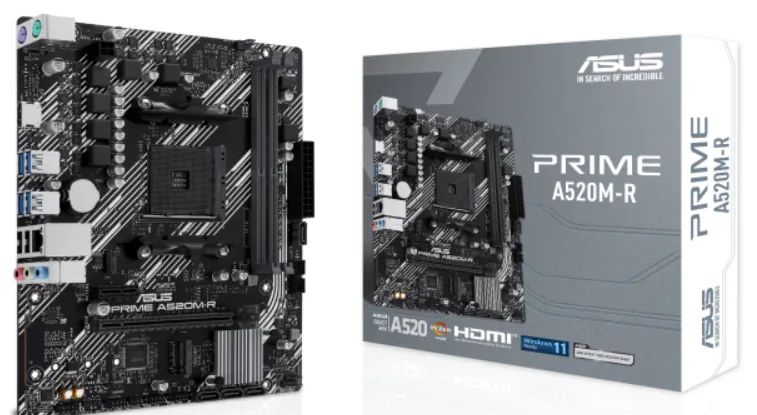 Placa mãe AM4 A520M-A Pro Asus nova, lacrada, com garantia! - Foto 5