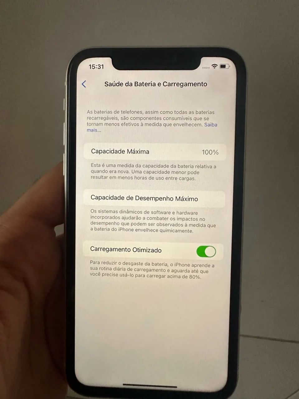 Iphone 11 Branco 128 GB bateria 100%