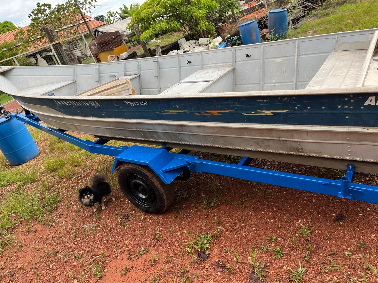 Barco borda alta 6m e carretinha  - Foto 2