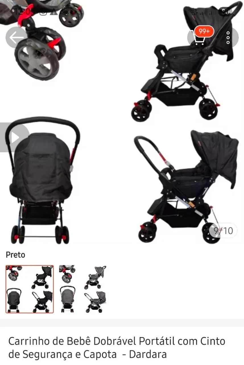 Carrinho de bebê novo - Foto 2
