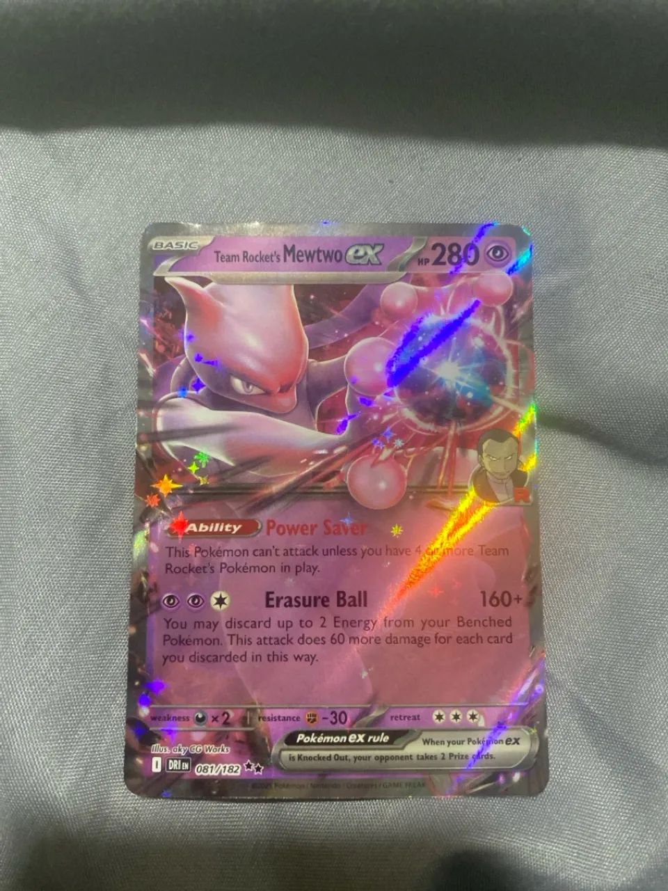 Carta Mewtwo ex da equipe rocket - Foto 2