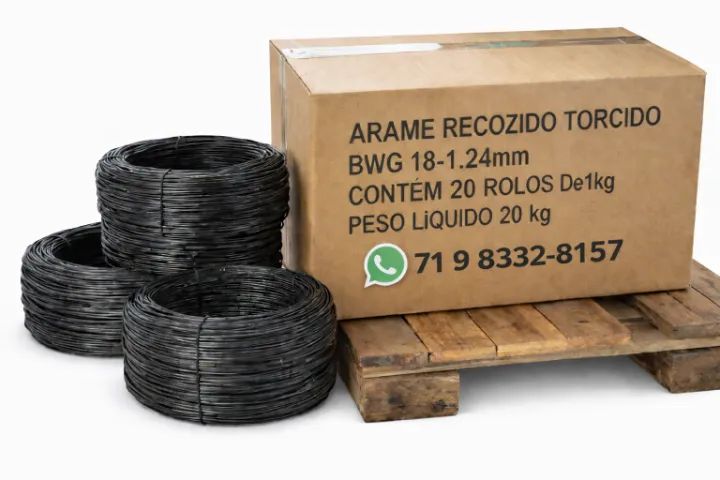ARAME RECOZIDO 20KG 1.24MM FIO 18  - Foto 2