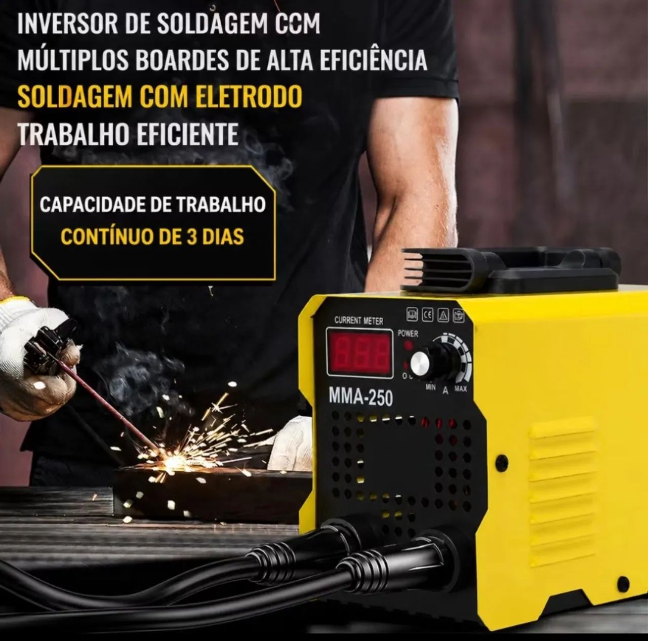 Máquina do solda 250amper - Foto 2