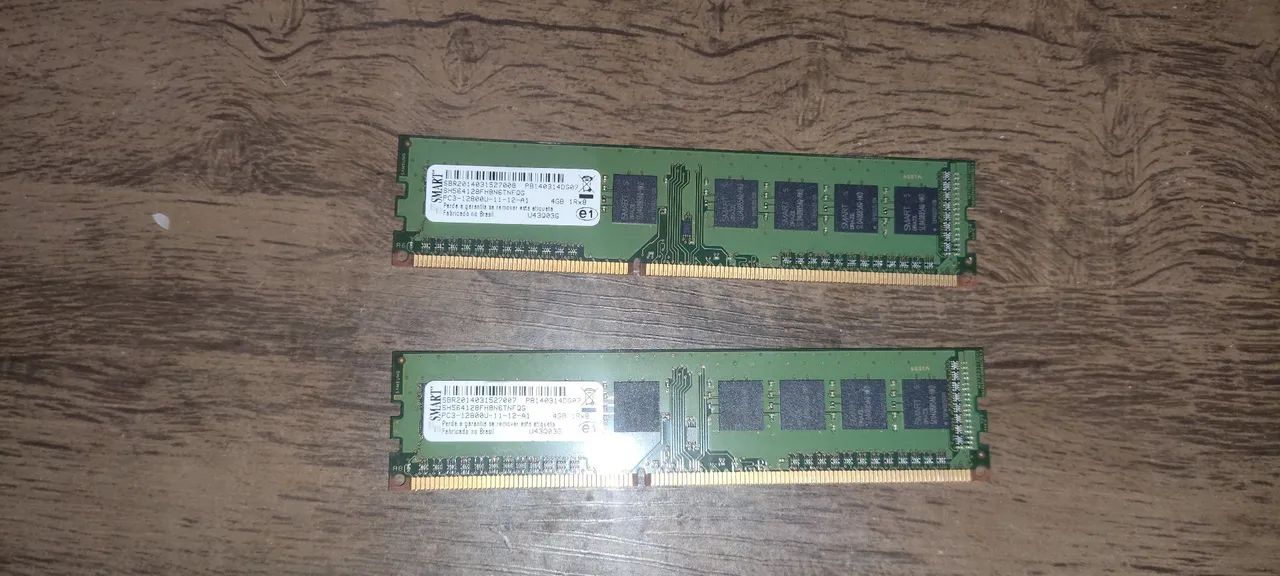 Memória ram 2x4 8gb ddr3