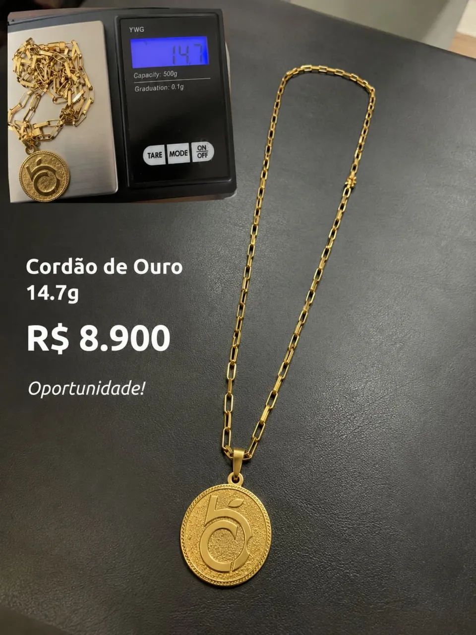 Cordão de ouro 18K - 14,7 gramas 