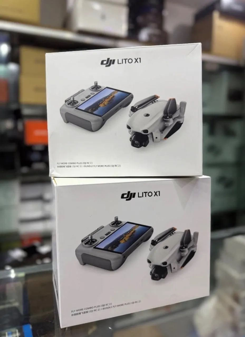 Drone Dji Lixo X1 Combo Fly More Lacrado com Nota  - Foto 2