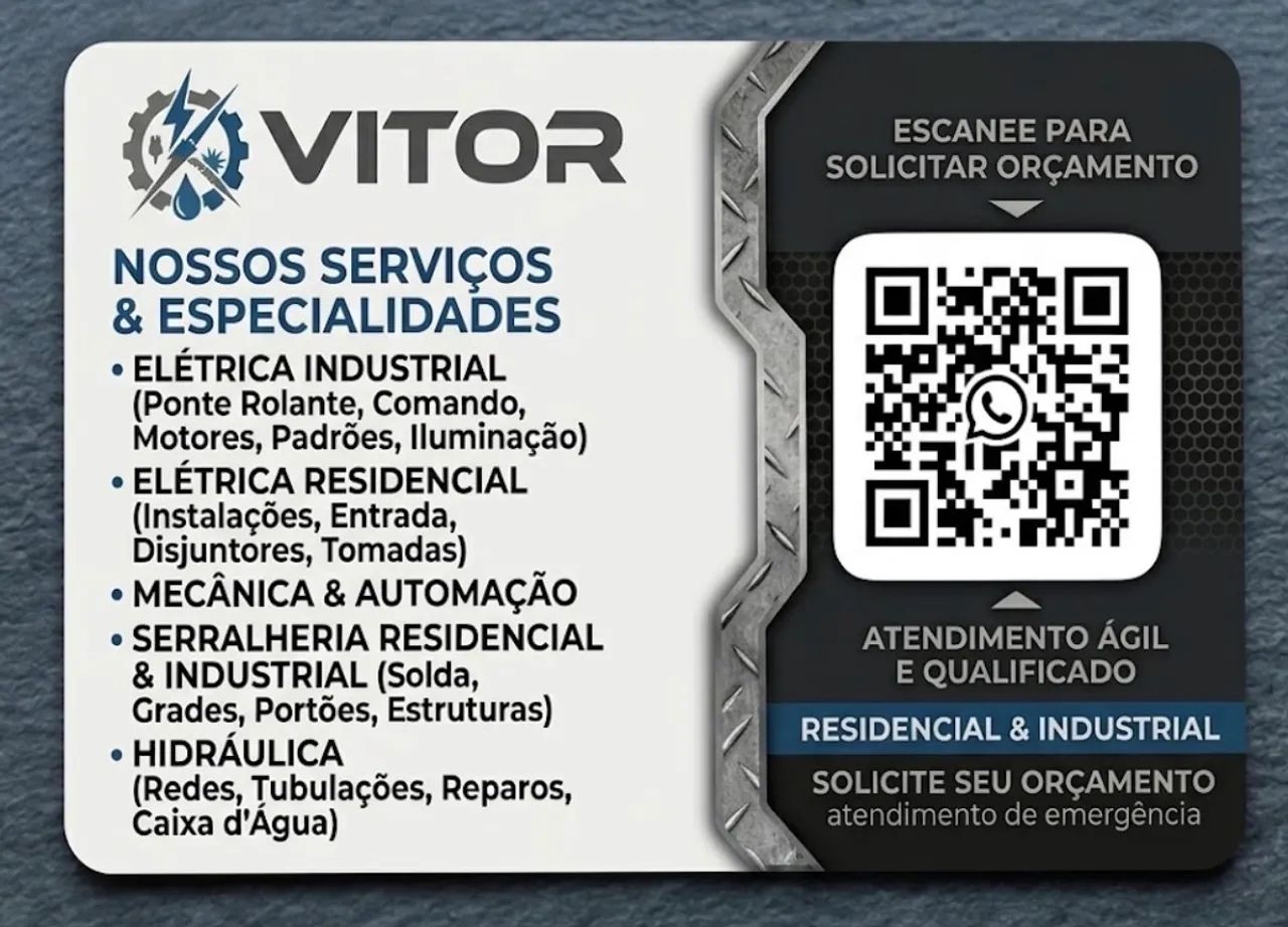 Eletricista industrial e residencial 