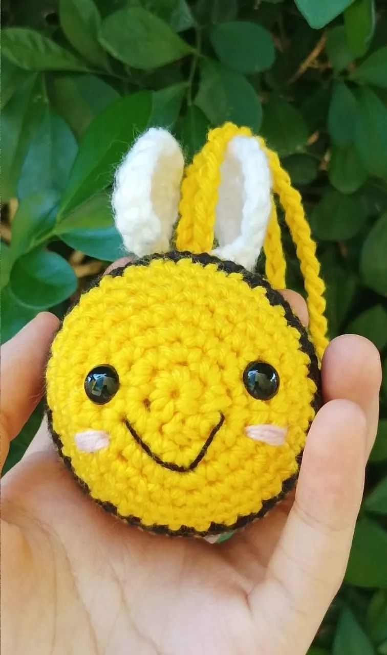 Abelinha Doce Mel Amigurumi