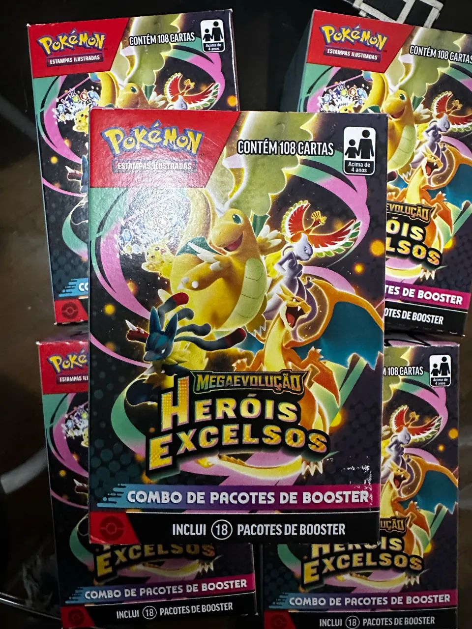 Pokemon Heróis Excelsos Combo de Booster 18 boosters lacrado original!