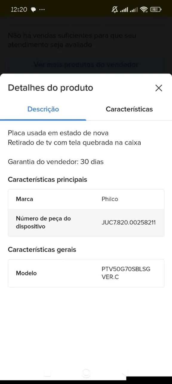 Placa Principal Philco TV Ptv50g70sblsg 4k - Foto 4