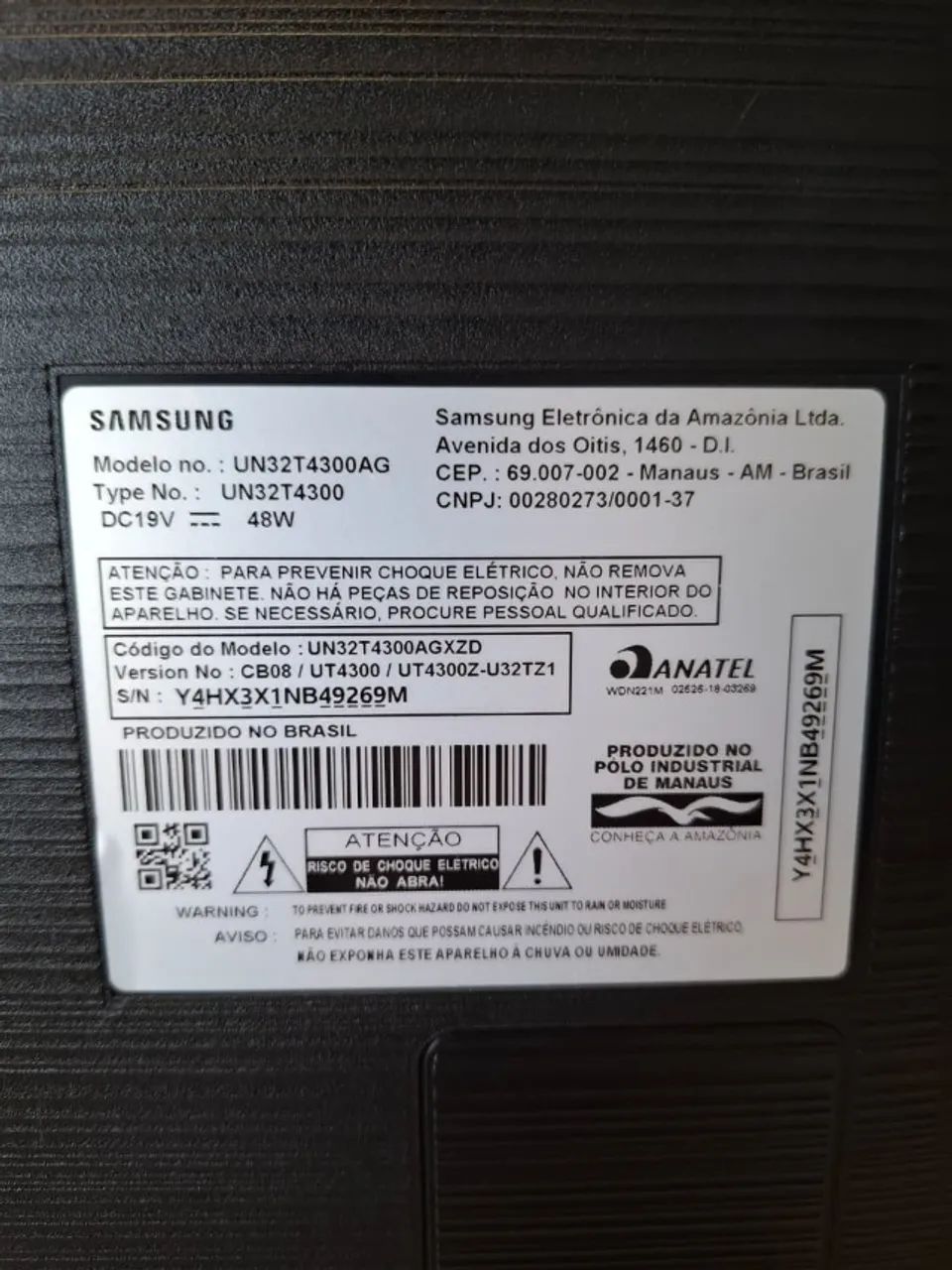 Smart TV Samsung 32'' LED - Modelo UN32T4300AG - com fonte - Foto 3