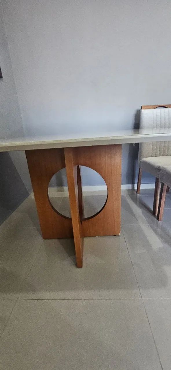 Mesa maciça Off White - Foto 3