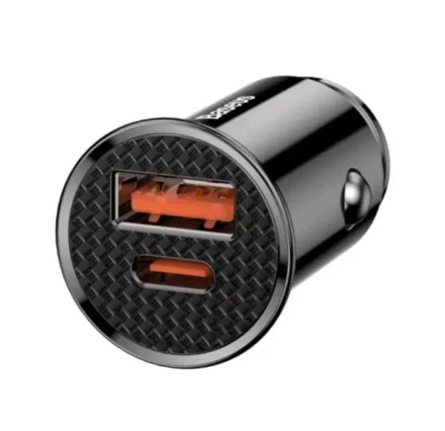 Carregador Celular Veicular 30w Turbo Baseus Tipo C + Usb - Foto 3