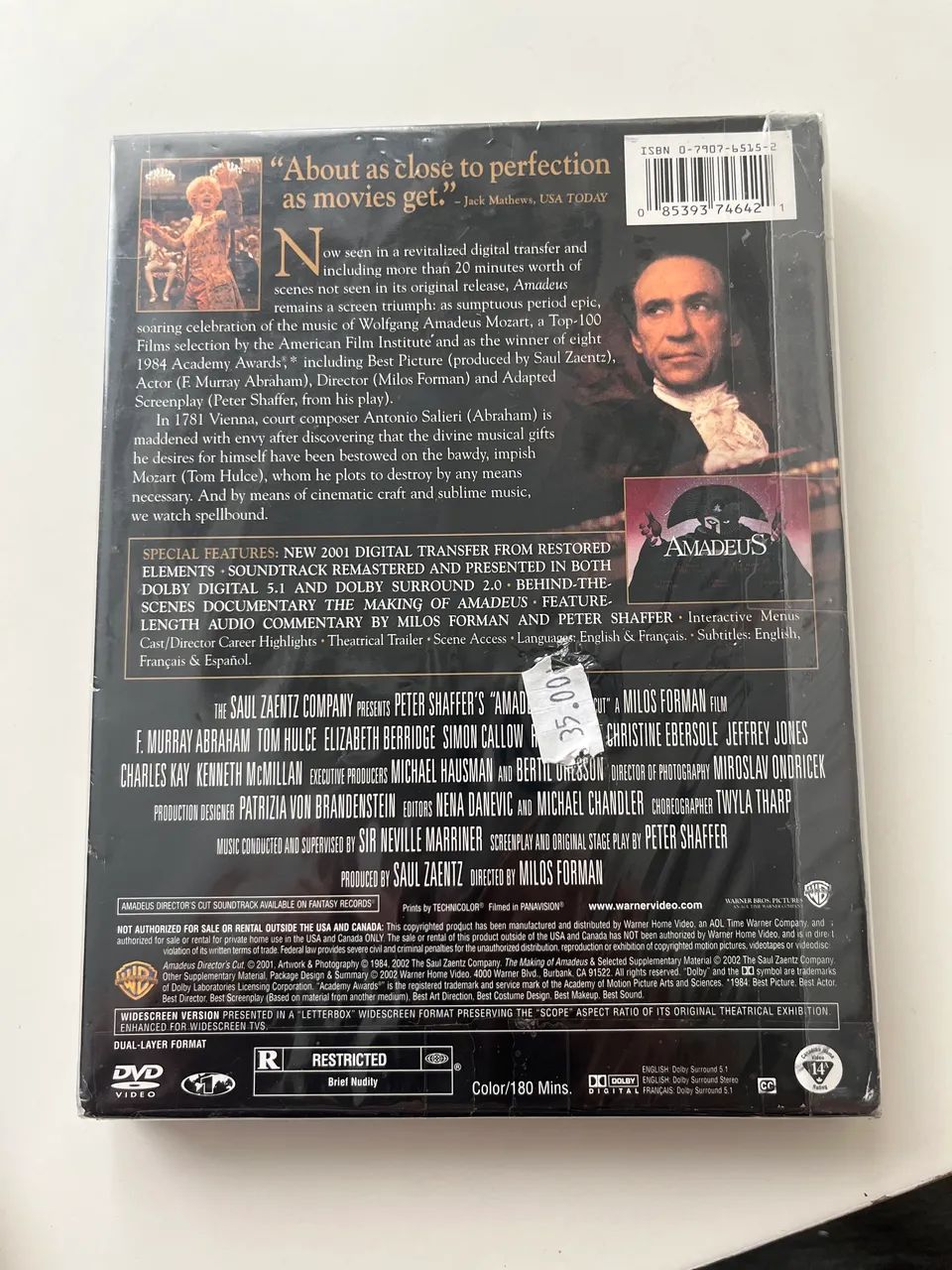 DVD duplo amadeus ediçao USA especial rara - DVD, Blu-Ray e Vídeo