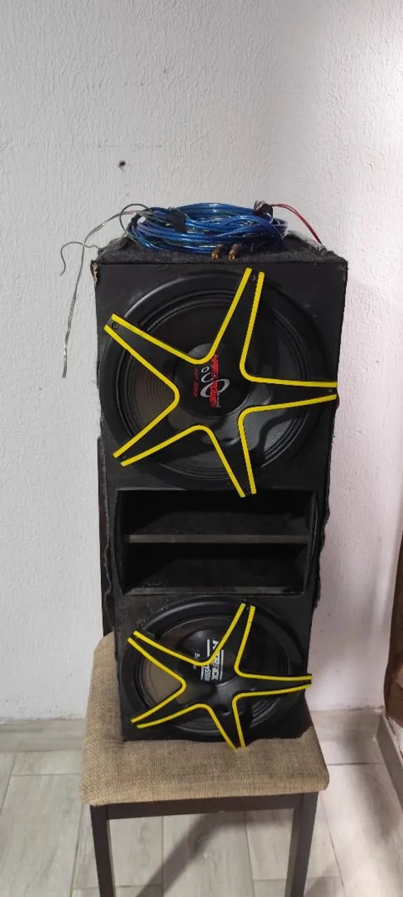 Box com 2 swbwoofer 