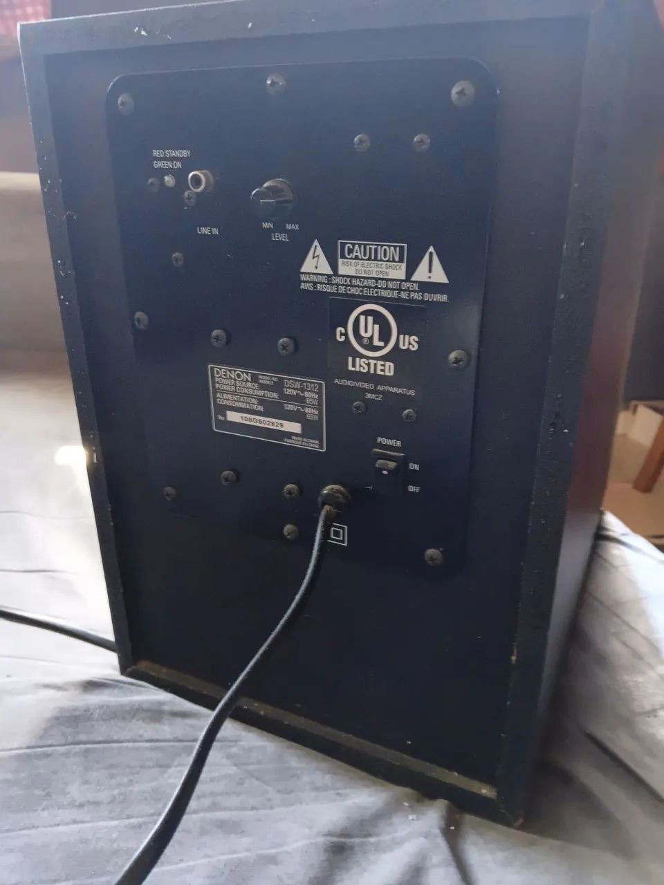 Subwoofer Denon DSW-1312 - 120V SEM LIGAR - Foto 3