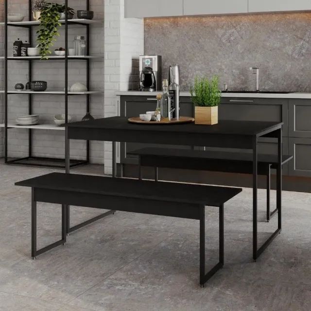 Mesa de Jantar com 2 Bancos - Foto 2
