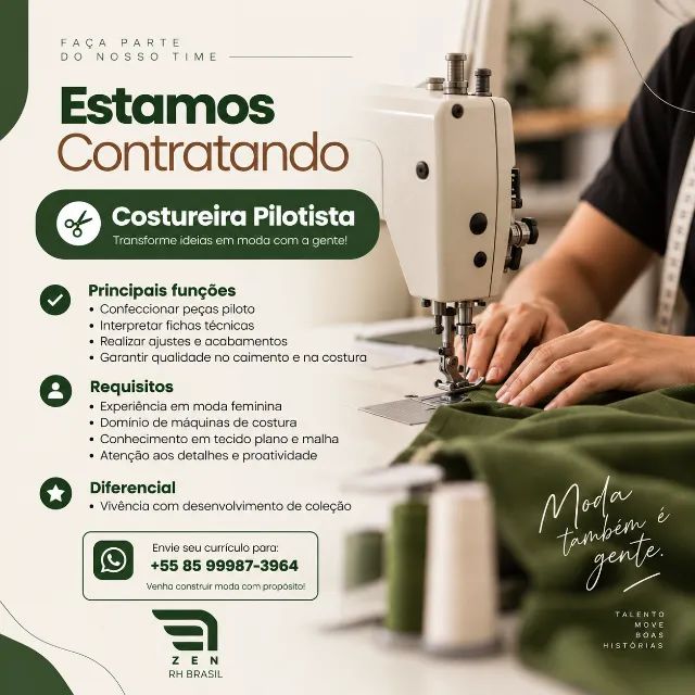 Costureira Pilotista