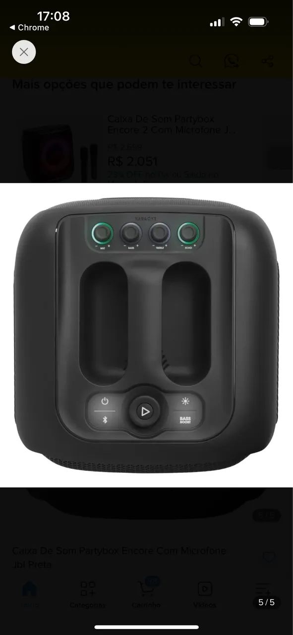 JBL encore com dois microfones  - Foto 2