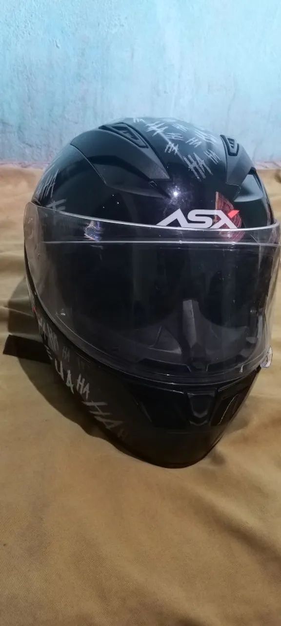 Capacete ASX Black hahaha  - Foto 4