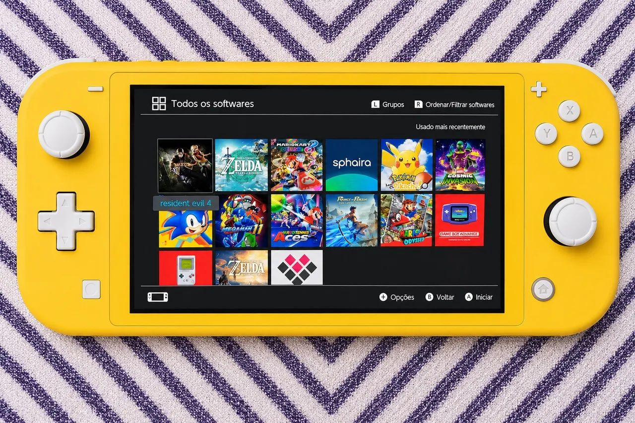 Nintendo Switch Lite Desbloqueado - Ótimo estado ! - Jogos de