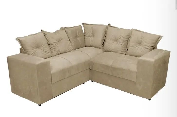 Sofá de Canto Living 180 Confort em Suede - Foto 2